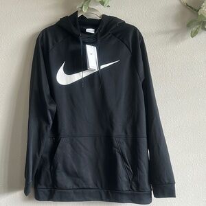 Nike Black Hoodie with White Logo